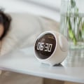 Miniatyrbild 4 av 6: Expression Clock Söt hundform multifunktionell LED digital väckarklocka Röstaktiverad nattljus White