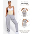 Miniatyrbillede 2 af 7: Taljetræner til kvinder Latex Talje Cincher Korset apricot L