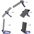 Miniatyrbilde 5 av 5: Thumbs Up 2-pakks nettbrettstativ, nettbrettstativholder for skrivebord, nettbrettstativ kompatibel med iPad-serien, Samsung Galaxy-faner Deep Blue/Black Plus