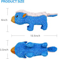 Miniatyrbilde 2 av 6: Hunde plysjleker for aggressive tyggere, uforgjengelige hundeskvikeleker med krinklepapir, slitesterke tyggeleker for tenner for mellomstore og store raser (Bl Blue Honey Badger