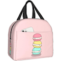 Miniatyrbillede 1 af 6: Kawaii Sjov Cookies Isoleret Frokostpose til Kvinder, Køletaske Genanvendelig Frokostboksbeholder Til Arbejde Kontor Rejse Picnic Kawaii Funny Cookies One Size