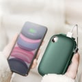 Miniatyrbilde 2 av 6: Håndvarmere Ladbare, 10000mAh Elektrisk Håndvarmer & Rask Lading Powerbank, 15 Timer Langvarig Varme, Bærbare Håndvarmere