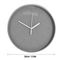 Miniatyrbild 4 av 6: Stum Quartz Klocka Väggur Minimalistisk Modern Plast Väggklocka för Vardagsrum Sovrum Green