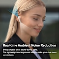 Miniatyrbilde 5 av 6: Edifier X2 trådløse Bluetooth-hodetelefoner med mikrofon, lette stereo-øretelefoner med 28 timers spilletid med ladeetui White