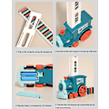 Miniatyrbild 5 av 5: 60-delad elektrisk automatisk domino-tågbyggstenssats
