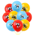 Miniatyrbilde 1 av 2: Cuphead 30 PCS Ballonger 12 Tommers Tema Latex Ballonger, for Festdekorasjon, Bursdagsfestutstyr eller Buegirlanderdekorasjon (Rød+Blå+Gul)