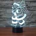 Miniatyrbillede 4 af 5: 3D Julemand Natlys Bordsklampe Optisk Illusion Lamper 7 Farveskiftende Lys LED Bordlampe Jul Hjem Kærlighed Fødselsdag Børn Børn Dekoration Legetøj Gi