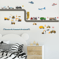 Miniatyrbild 1 av 5: Bilar Väggdekaler Transporter Barnrum Väggdekor Skal och klistra väggdekaler för pojkar Barnrum Kök Sovrum Klassrum