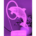 Miniatyrbild 2 av 4: 3D Delfin Fisk Nattlampa Bordsskiva Optisk Illusion Lampor 7 Färgväxlande Ljus LED Bordlampa Jul Hem Kärlek Födelsedag Barn Leksak Present