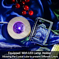 Miniatyrbilde 2 av 3: 3D Krystall Delfin Figur Nattlys med LED Lys Base, Bursdagsgave til Barn Kvinner Unik, Thanksgiving Jul
