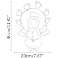 Miniatyrbilde 4 av 4: Jule-snømann, jule-snømann-dekorasjon med LED-lys, juleferie, familiefestdekorasjon