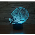 Miniatyrbilde 4 av 6: 3D Rugby Caps Lampe med Fjernkontroll, 16 Farger Nattelysbilder, Akryl LED Bord- og Nattbordslampe, Barnerom, Skrivebordsdekorasjon, Bursdagsgaver, Leke for Barn
