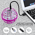 Miniatyrbild 5 av 5: AMERFIST Flygande boll leksak, Hover Orb, 2022 Magisk Controller Mini Drone, Boomerang Spinner 360 Snurrande Spinner UFO Säker Barn Vuxen