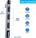 Miniatyrbild 4 av 7: USB-hub 4 portar Multi USB-portförlängare Bärbar data USB-splitter USB-förlängningsadapter för bärbar dator