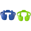 Miniatyrbilde 1 av 5: Thumbs Up 2-pakks nettbrettstativ, nettbrettstativholder for skrivebord, nettbrettstativ kompatibel med iPad-serien, Samsung Galaxy-faner Blue/Green Plus