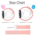 Miniatyrbild 4 av 4: 3 st 23 mm mjuka silikonband för Fitbit Versa 2 / Fitbit Versa / Fitbit Versa Lite Classic justerbara sportband (utan tracker) (stora)