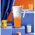Pikkukuva 2 / 8: Kannettava Blender-kuppi Henkilökohtainen Mehukone Langaton Vedenkestävä 470ml/16oz 6 Terää Sopii Mehulle Smoothieille Ravisteille LB40 White