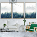 Miniatyrbild 2 av 6: Wekity Misty Forest Väggkonst Canvas Tryck Affisch, Enkelt Mode Fotografi Konst Dekor för Hem Vardagsrum Sovrum Kontor (Set om 3 Oinramade, 6''x8'' 8''x10'' 10''x12'')