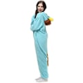Miniatyrbillede 3 af 5: Unisex voksen kostumebold jul rollespil næbdyr et-stykke pyjamas blå, blød og behagelig uden at skade din hud.