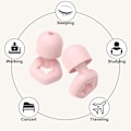 Miniatyrbillede 3 af 5: Ørepropper til Søvn Støjreduktion, Silikone Bløde Genanvendelige Vaskbare Stjerne Ørepropper til Søvn-Lydblokerende Ørepropper til Arbejde, Fl