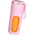Pikkukuva 7 / 7: Kannettava Mehukone Sekoittimet Smoothieille 340ML Mehukoneet Sekoittimet Monitoiminen Hedelmäsekoitin LED-näytöllä Pink