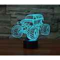 Miniatyrbild 2 av 7: 3D Traktorbil Fjärrkontroll 16 Färger Nattlampa Illusion Akryl LED Bord Sänglampa Barn Sovrum Skrivbords Dekoration Födelsedagspresenter Leksak för Barn
