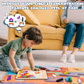 Miniatyrbild 7 av 7: Träpussel för barn i åldrarna 4-8 8-10 Tjocka färgglada 3D-block och hjärnteaser Tangram Jigsaw Intelligensspel Pedagogisk gåva
