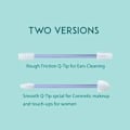 Miniatyrbillede 2 af 6: Rnker Genanvendelige Medicinske Silikone Bomuldspinde Grov Friktion Q-Tip til Ørerensning, Kærlighedsform Q-Tip til Kosmetisk Makeup til Kvinder (2 i 1-pakke, Bl Dark Grey 2pcs Mixed Package