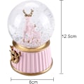 Miniatyrbild 2 av 6: Snöglob Automatisk Luminous Kristallkula Batteridriven Musik Snöboll för Jul Födelsedagspresent Harts Automatisk Musikask