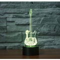 Miniatyrbild 3 av 7: 3D Gitarr Fjärrkontroll 16 Färger Nattlampor Illusion Akryl LED Bord Sängbordlampa Barn Sovrum Skrivbordsdekoration Födelsedagspresenter Leksak för Barn
