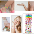 Miniatyrbilde 5 av 7: Assortert perler armbånd lage sett, 3000 stk flate leire perler smykker lage sett, julebursdag gaver leker for jenter 8-12 år 3000pcs