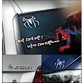 Miniatyrbilde 2 av 2: 3 stk Spider Emblem Bilmerke 3D Logoreplacement for Can Am Spyder Dekaler F-150 Silverado Sierra RAM（Svart）