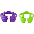 Miniatyrbilde 1 av 5: Thumbs Up 2-pakks nettbrettstativ, nettbrettstativholder for skrivebord, nettbrettstativ kompatibel med iPad-serien, Samsung Galaxy-faner Purple/Green Plus