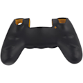 Miniatyrbilde 6 av 7: Spillkontrollhud Grip Deksel Case, Myk Silikon Case, Hud Grip Shell Deksel for PlayStation 4 PS4 Kontroll Black-Yellow
