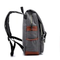 Miniatyrbild 2 av 6: Vattentät bärbar ryggsäck för handbagage, arbetsryggsäck för affärsresor, skolväska, moderiktig skolväska för högskolan Black Zipper All Black M
