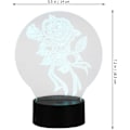 Miniatyrbilde 7 av 7: 3D Rose Blomst Optisk Illusionslampe 7 Farger Skiftende LED 3D Nattelys Bordlampe, Berøringskontroll, for Hjem Sengbord Bursdag Valentinsdag Gave