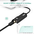 Miniatyrbilde 4 av 6: USB 3.0 Gigabit Ethernet 10/100/1000 Mbps RJ45 LAN-nettverksadapter for PC Mac