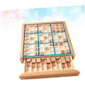 Miniatyrbillede 4 af 9: Træbræt Puslespil Bog Tal Ternet Zone Sudoku Bræt Skrivebord Blok Puslespil Tal Placering Træ Puslespil Børn Træ Puslespil Spillebræt Spil