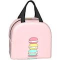 Miniatyrbillede 3 af 6: Kawaii Sjov Cookies Isoleret Frokostpose til Kvinder, Køletaske Genanvendelig Frokostboksbeholder Til Arbejde Kontor Rejse Picnic Kawaii Funny Cookies One Size