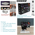 Miniatyrbillede 7 af 7: Anime 3D Illusion Manga Mikaela Hyakuya Figur Natlampe LED Bordlampe Skrivebordslamper Natlys 7/16 Farver USB Belysning Soveværelse Hjem Decor