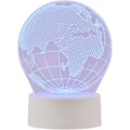 Miniatyrbilde 1 av 6: 3D Jordklode Amerika Globus Optisk Illusjon Nattelys 7 Fargeendring Berøringssensor USB-drevet LED Soveromsdekorasjon Skrivebordslampe for Ferie B