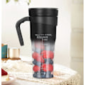 Miniatyrbilde 2 av 7: Bærbar Blenderkopp Personlig Størrelse Juicer Ledningsfri Vanntett 470ml/16oz 6 Blader Egnet for Juice Smoothies Shakes LB40 Black
