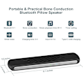 Miniatyrbillede 2 af 8: Pudehøjttaler til søvn - Under pude Bluetooth højttaler med knogleledning Stereo - Bærbar pude højttaler hvid støj søvn hjælpe højttaler