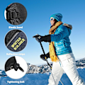 Miniatyrbillede 5 af 5: Vinter Ski Vanter Touch Screen Handsker Vandtætte Vindtætte Varme Snowboard til Unisex Termiske Ski Vanter sort blå，S