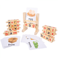 Miniatyrbillede 5 af 5: Spin and Read Phonics Træ Læseblokke | Læringsressourcer og Montessori Trælegetøj til Børn i Alderen 3 4 5 6