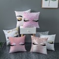 Miniatyrbillede 2 af 6: JUSTUP Pudebetræk  Skønhed Øjenvipper Læber Kvinder Piger Pudebetræk Peach Skin Fløjl Pudebetræk Dekorativ til Sofa Seng Kontorstol 18 x 18