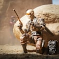 Miniatyrbild 4 av 9: Klassificerad serie Desert Commando Snake Eyes, samlarobjekt G.I. Joe actionfigurer, 92, 6-tums actionfigurer för pojkar och flickor, med 9 tillbehör