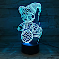 Miniatyrbillede 2 af 7: Uruzuo Glædelig Jul Træ Julemand 3D Illusion Natlys Legetøj Snemand Lampe, Skrivebord Julelys Fødselsdag Dekorationer Gaver Fest Værelse Dekoration