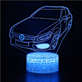 Miniatyrbilde 1 av 7: Tankformet Retro 3D LED Pære Motorsykkel Bord Nattlys Illusions Visuell Skrivebordslampe Multifarge Skiftende Atmosfærisk Belysning Hjem