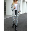 Miniatyrbilde 5 av 5: Kvinners Cardigan Tykk strikket genser Oversized Ballong erme Cardigan Jakke, Myk, behagelig og hudvennlig.